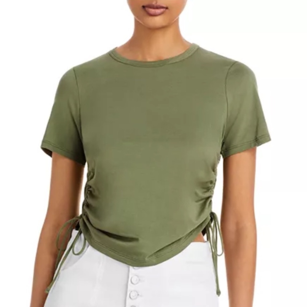 Veronica Beard cotton drawstring tee